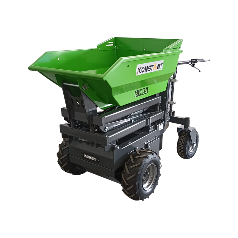 Power Barrow Mini Dumper 100% ไดรฟ์ไฟฟ้าระบบเบรกแม่เหล็กไฟฟ้าและการยกระดับไฮดรอลิก 